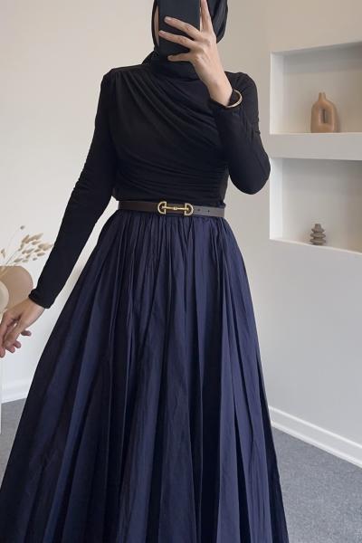 Drapeli Buluz - Siyah