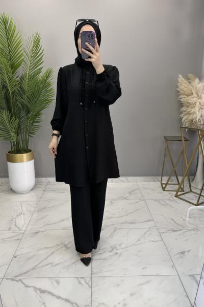 Ala Keten Takım Siyah  Siyah