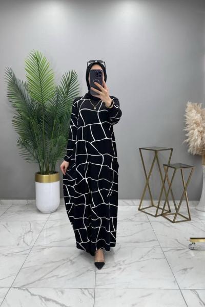 Alev Elbise Siyah Siyah