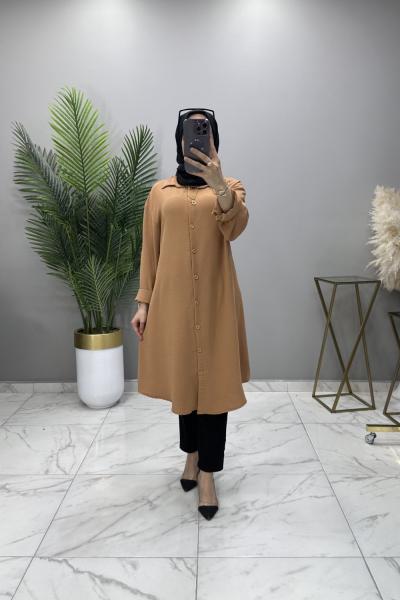 BEGÜM GÖMLEK TUNİK HARDAL Hardal Sarısı