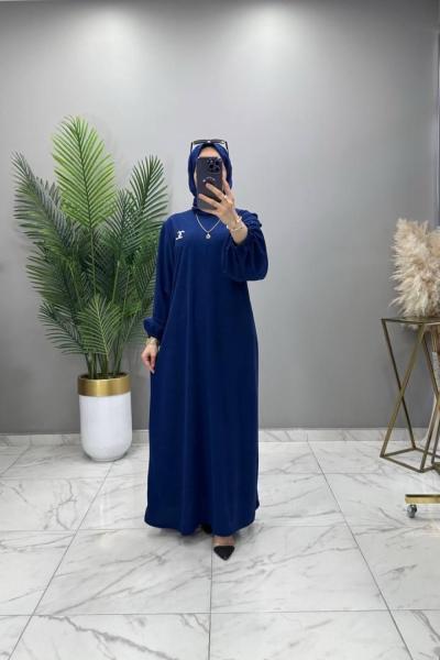 Berna Elbise İndigo İndigo