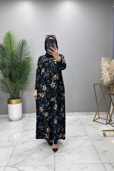 Gülbin Elbise Siyah  Siyah