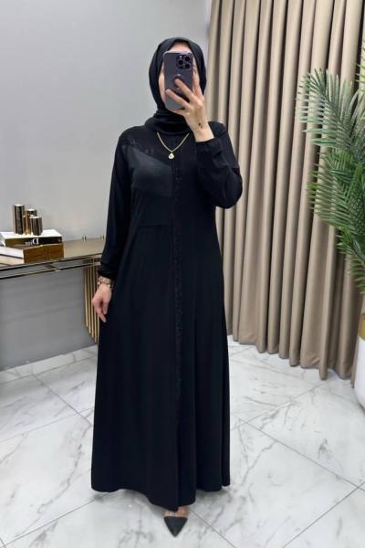 Hanzade Elbise Siyah Siyah