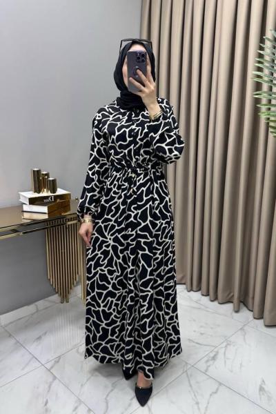 Kıvılcım Elbise Siyah Siyah