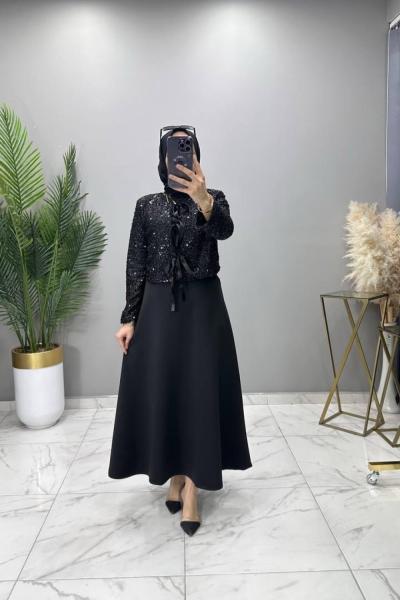 Lara Pulpayet Takım Siyah Siyah