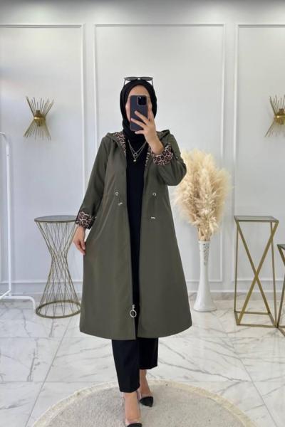 Leopar Trenç Haki Haki