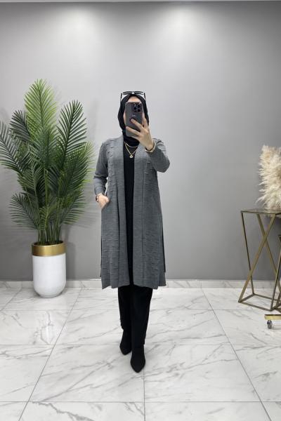 Nazlı Hırka Füme Füme