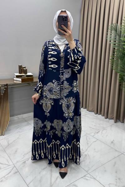 Nisan Elbise Lacivert Lacivert