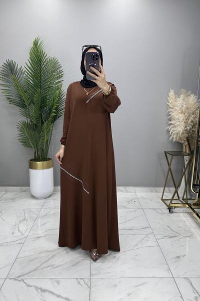 Şimal Elbise Kahve Kahverengi