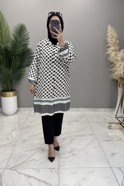 Simge Gömlek Beyaz Beyaz