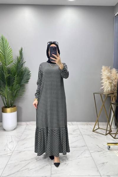 Sinem Elbise Gri Gri