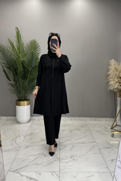 Türkan Takım Siyah Siyah