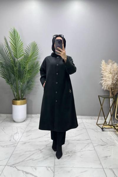 Yün Kaşe Kaban Haki Haki