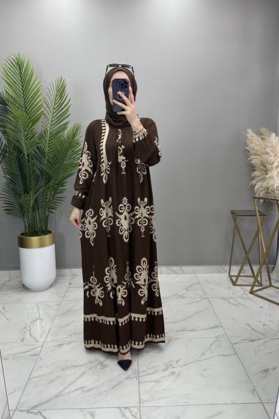 Zilan Elbise Kahve Kahverengi