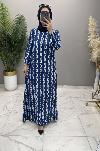 Zincir Elbise İndigo  İndigo